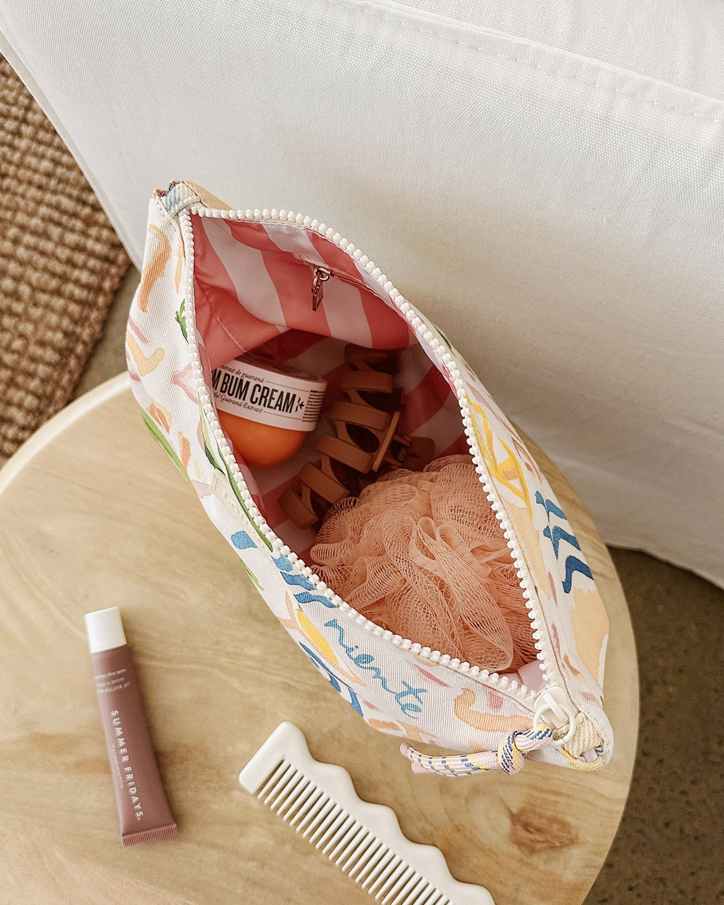 Carly Pouch - Lemon Print