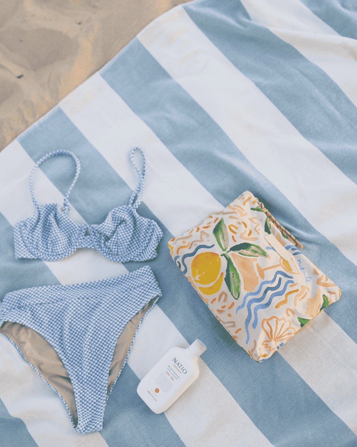 Carly Pouch - Lemon Print