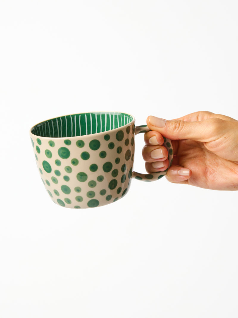 Chino Mug - Green Spot