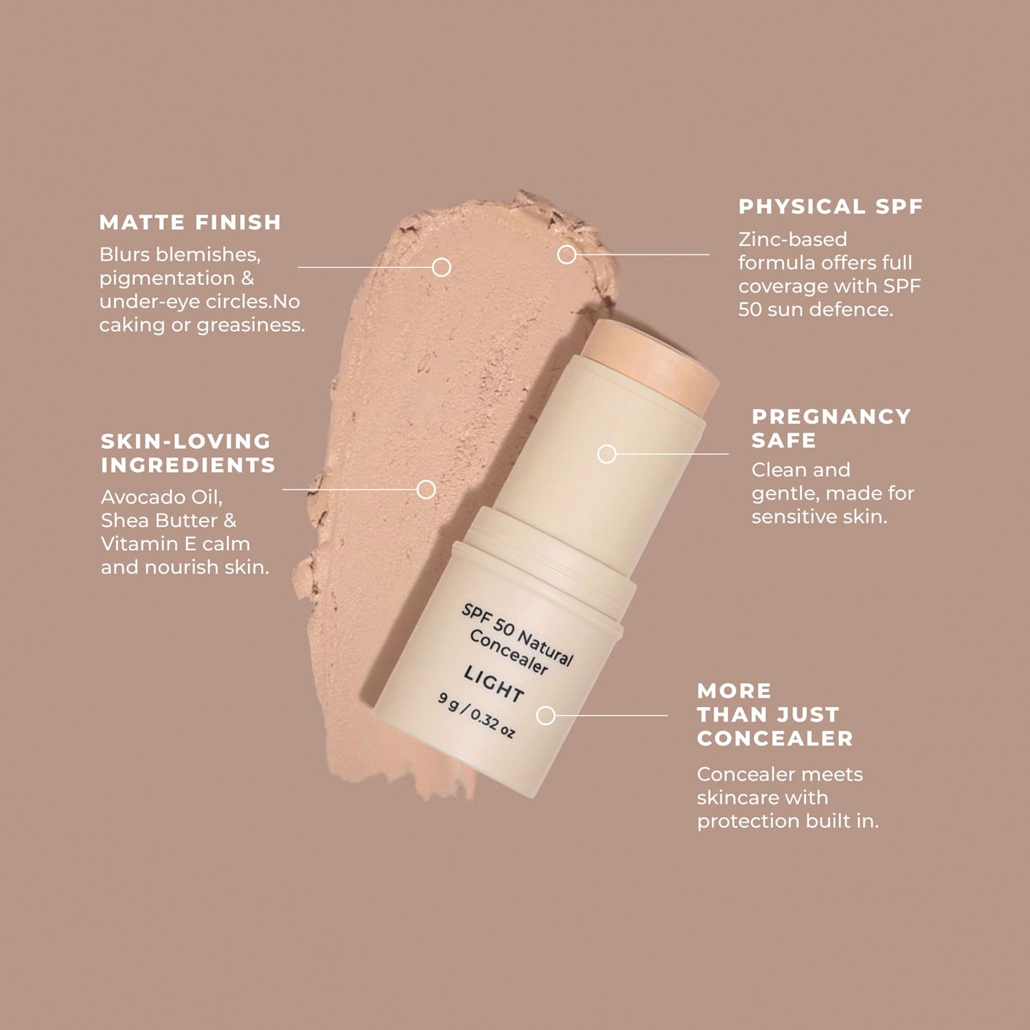 SPF 50 Natural Concealer - Light