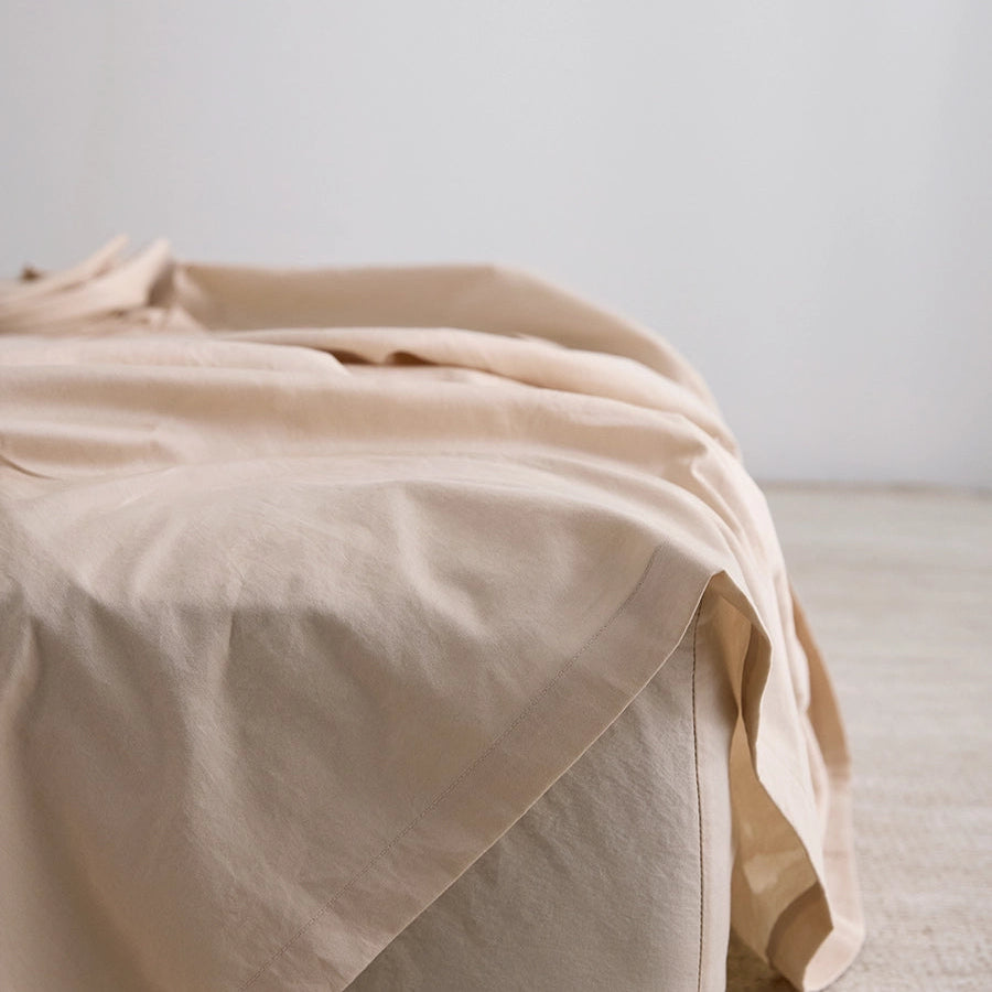 Cot Fitted Sheet - Organic Cotton Coconut