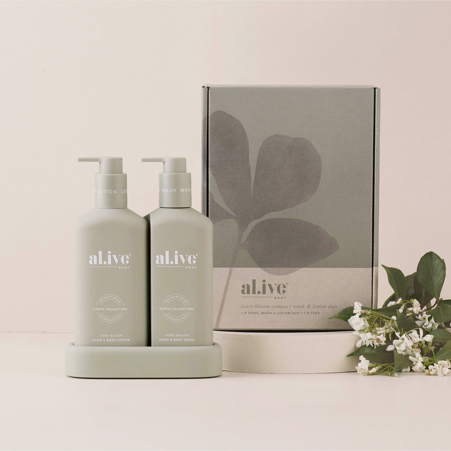 Compact Wash & Lotion Duo - Ivory Bloom