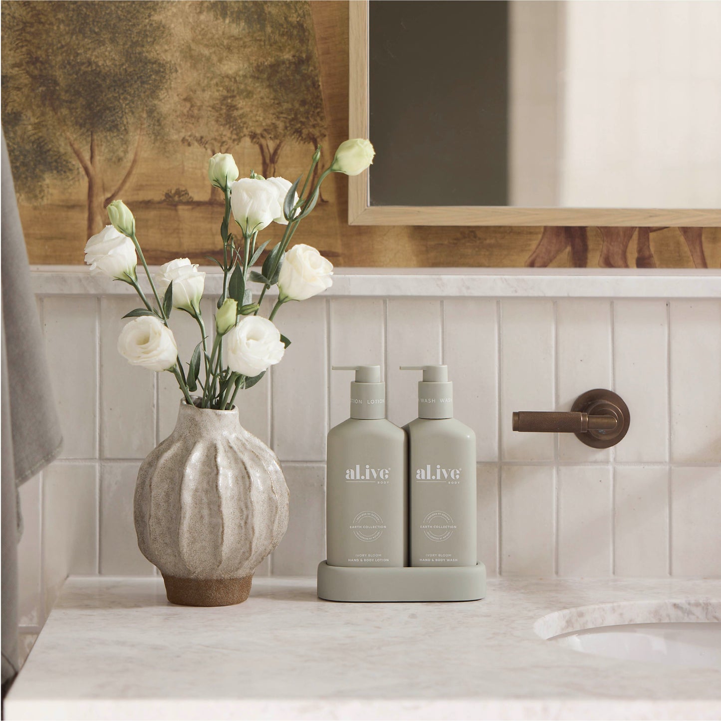 Compact Wash & Lotion Duo - Ivory Bloom