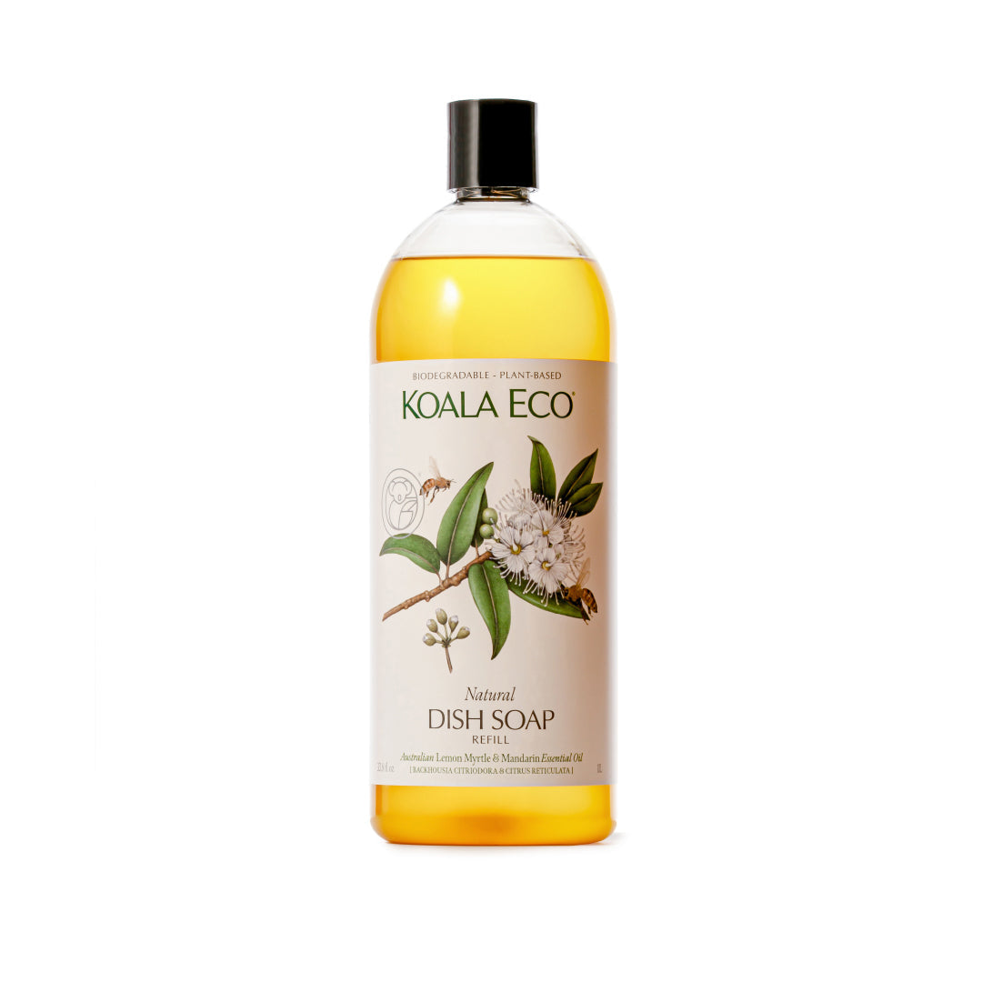 Natural Dish Soap 1L Refill - Lemon Myrtle & Mandarin