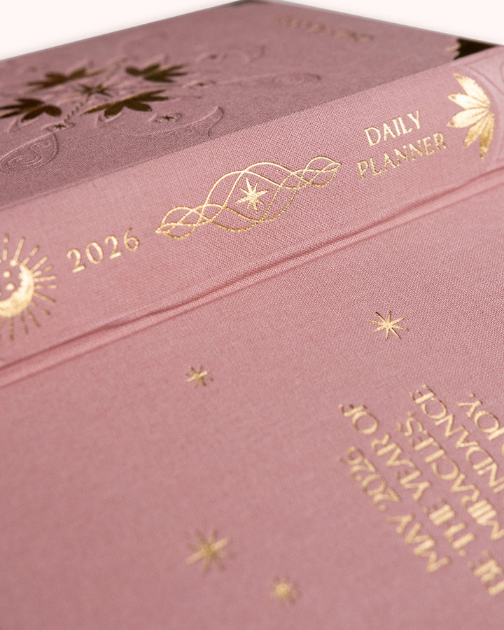 2026 Daily Planner - Vintage Rose