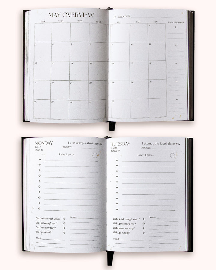 2026 Daily Planner - Vintage Rose