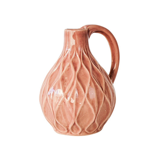 Diamond Jug - Salmon 14cm