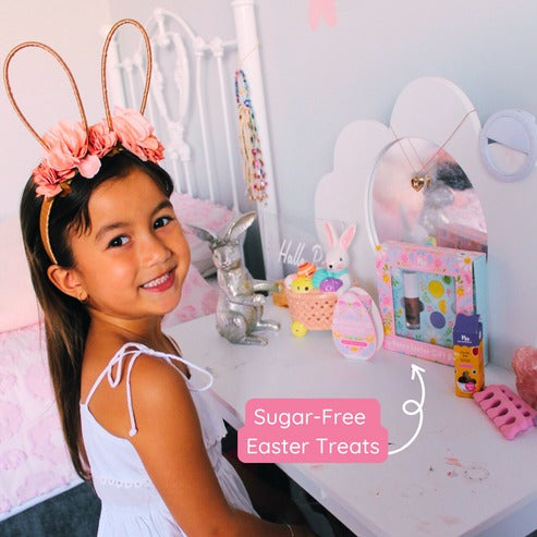 Natural Lip Gloss & Nail Stickers Set - Easter Egg