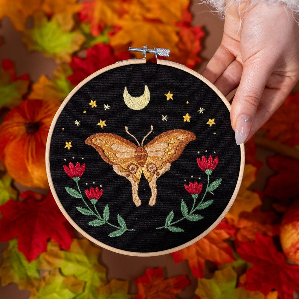 Embroidery Kit - Midnight Moth