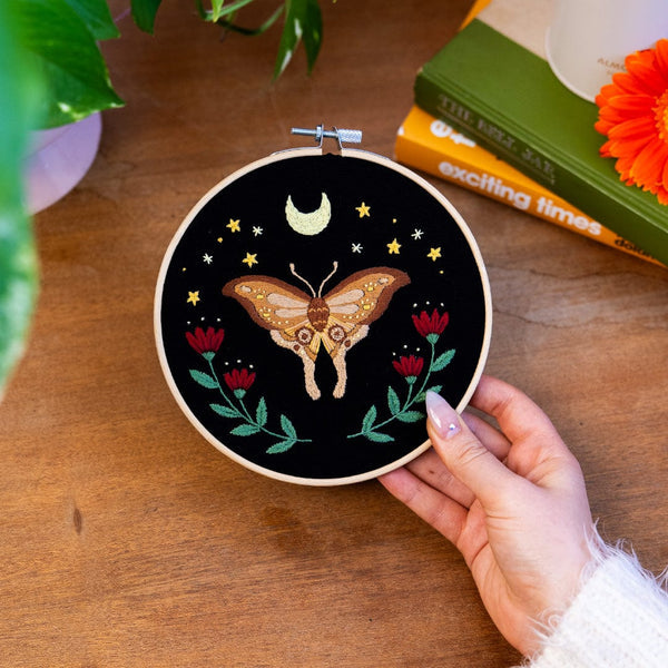 Embroidery Kit - Midnight Moth