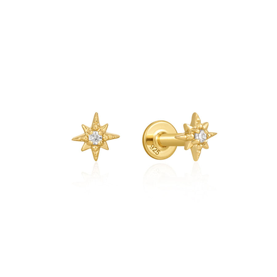 Emma Cartilage Studs - Gold