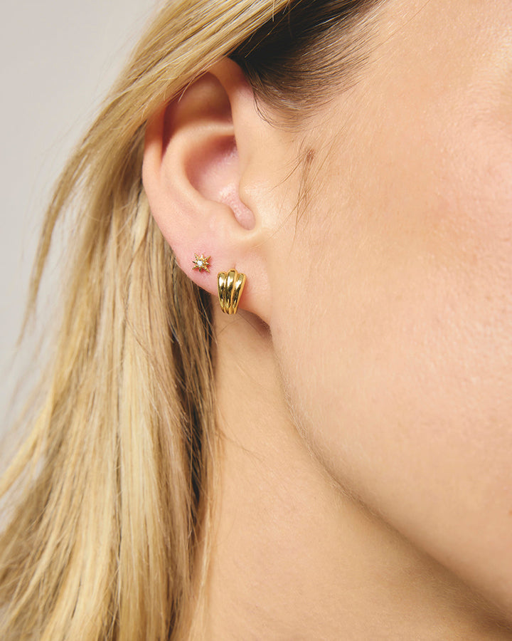 Emma Cartilage Studs - Gold