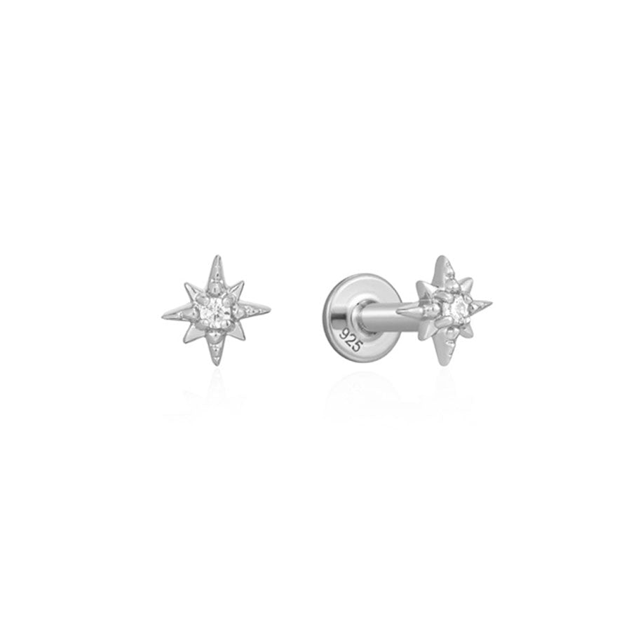 Emma Cartilage Studs - Silver