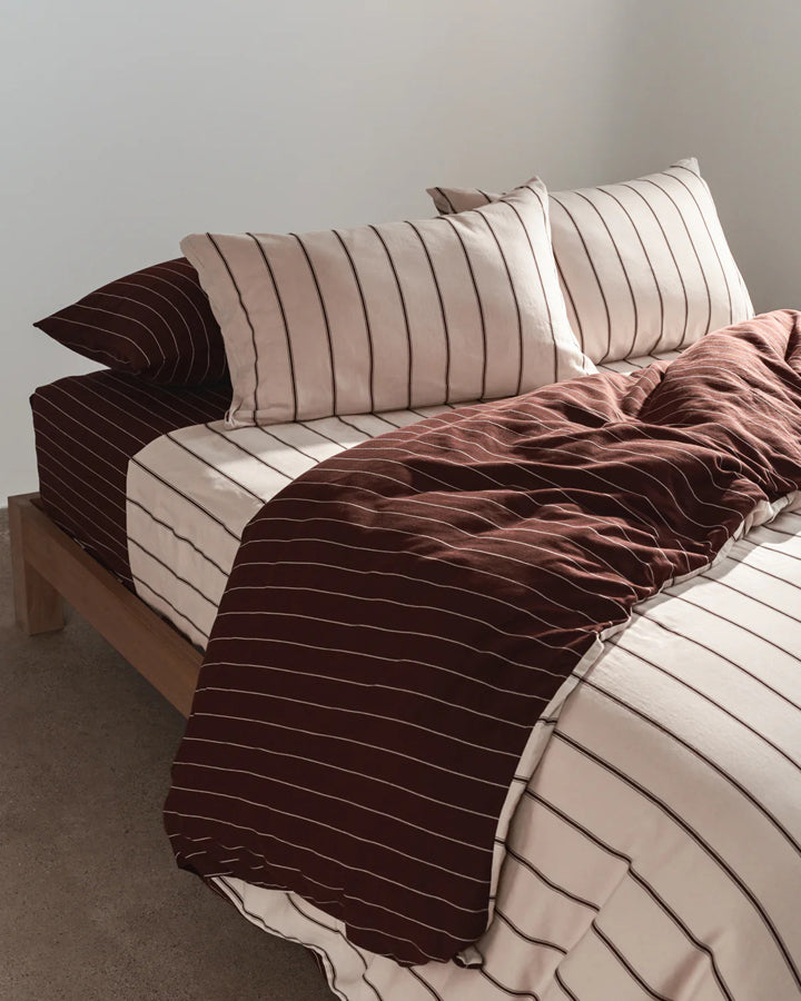 King Fitted Sheet - Mahogany