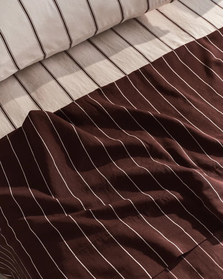 King Flat Sheet - Mahogany