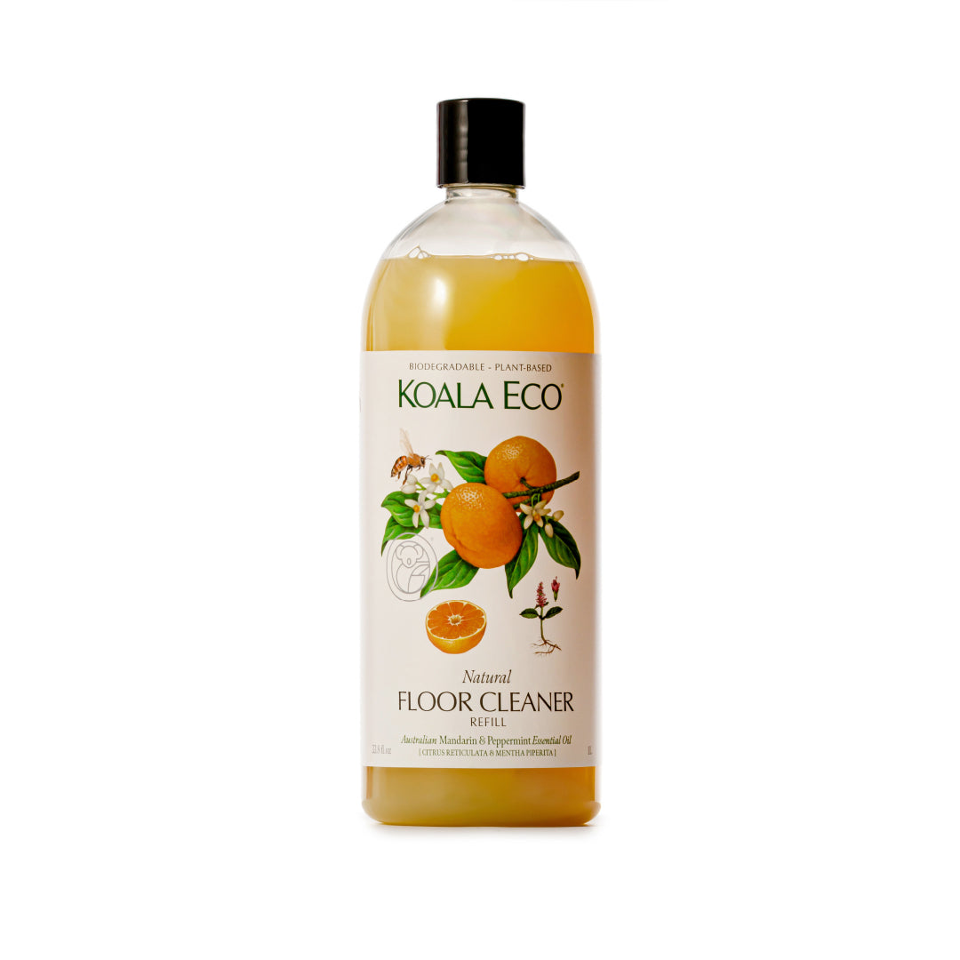 Natural Floor Cleaner 1L Refill - Mandarin & Peppermint