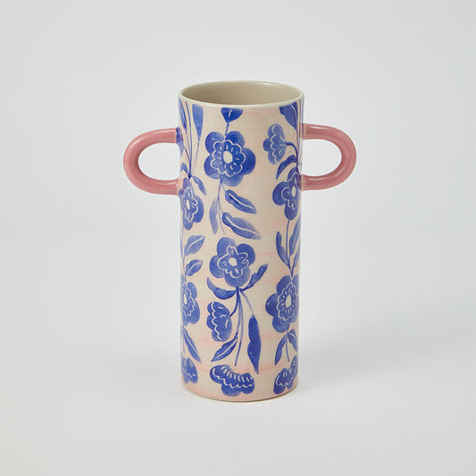 Griffe Bud Vase - Blue Floral