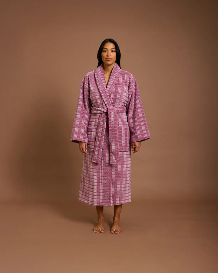 Velour Robe - Fig