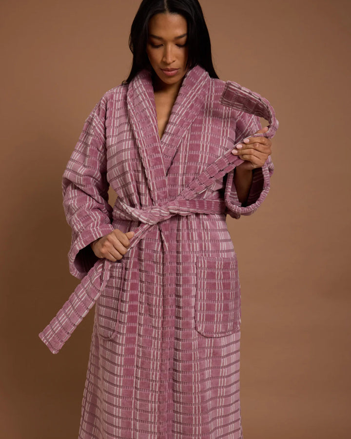 Velour Robe - Fig