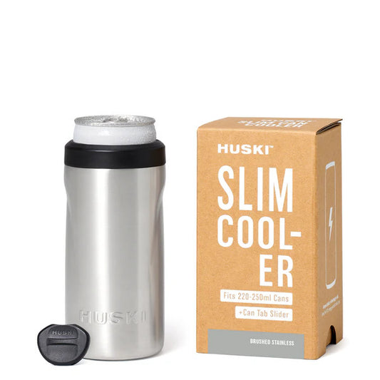 Huski Slim Cooler - Brushed Stainless