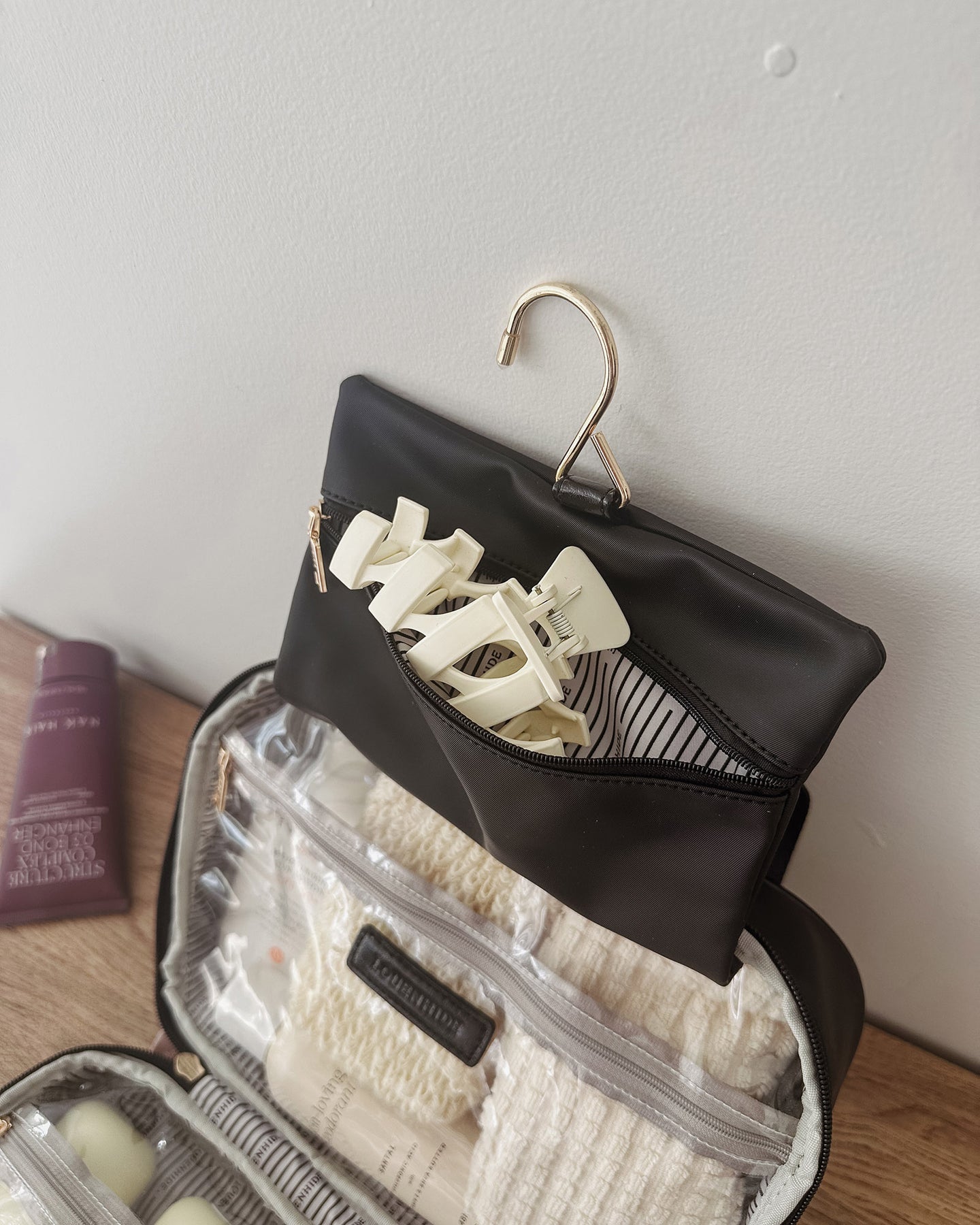 Kenya Cosmetic Bag - Black
