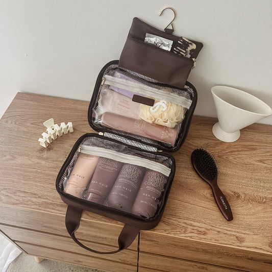 Kenya Cosmetic Bag - Chocolate