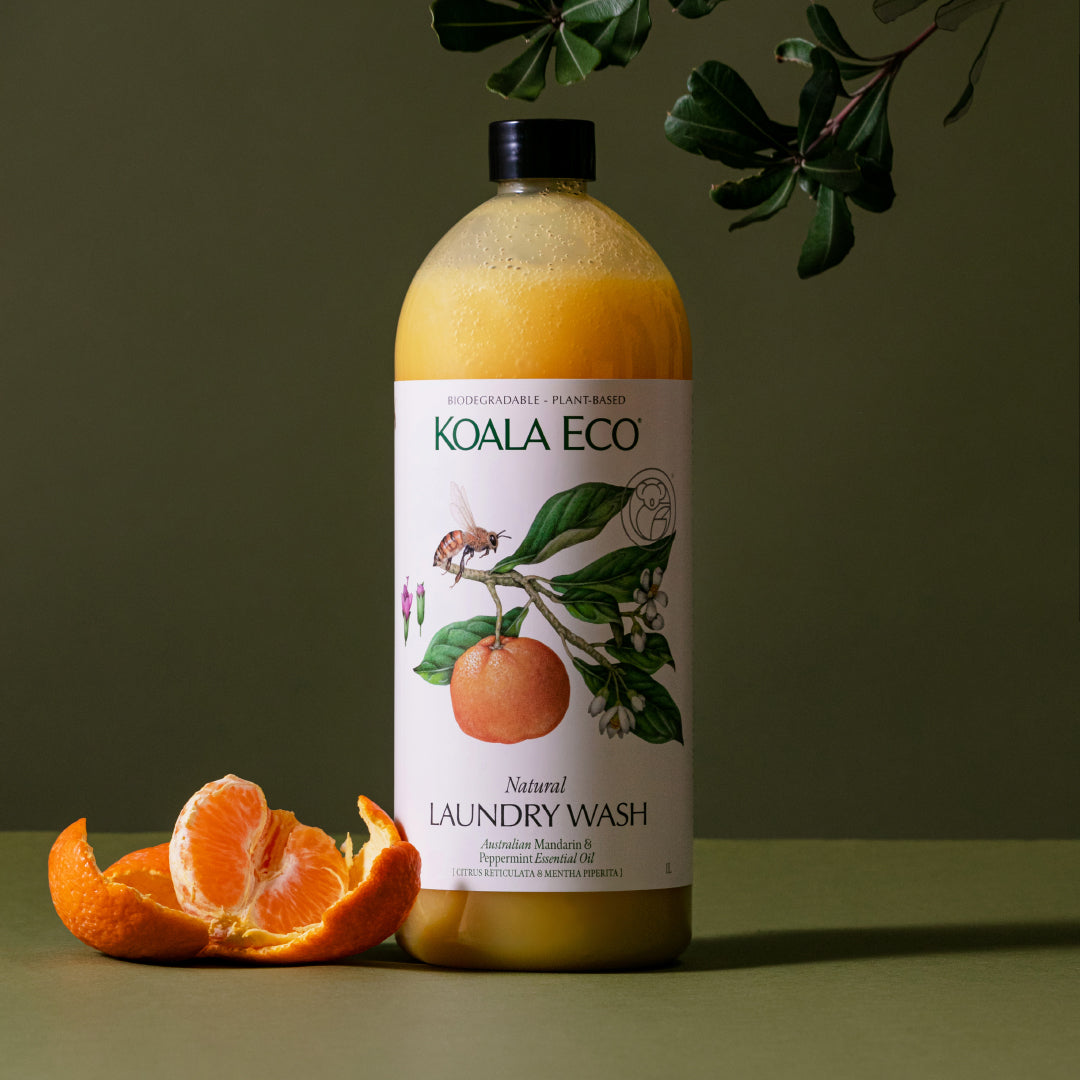 Natural Laundry Wash 1L - Mandarin & Peppermint