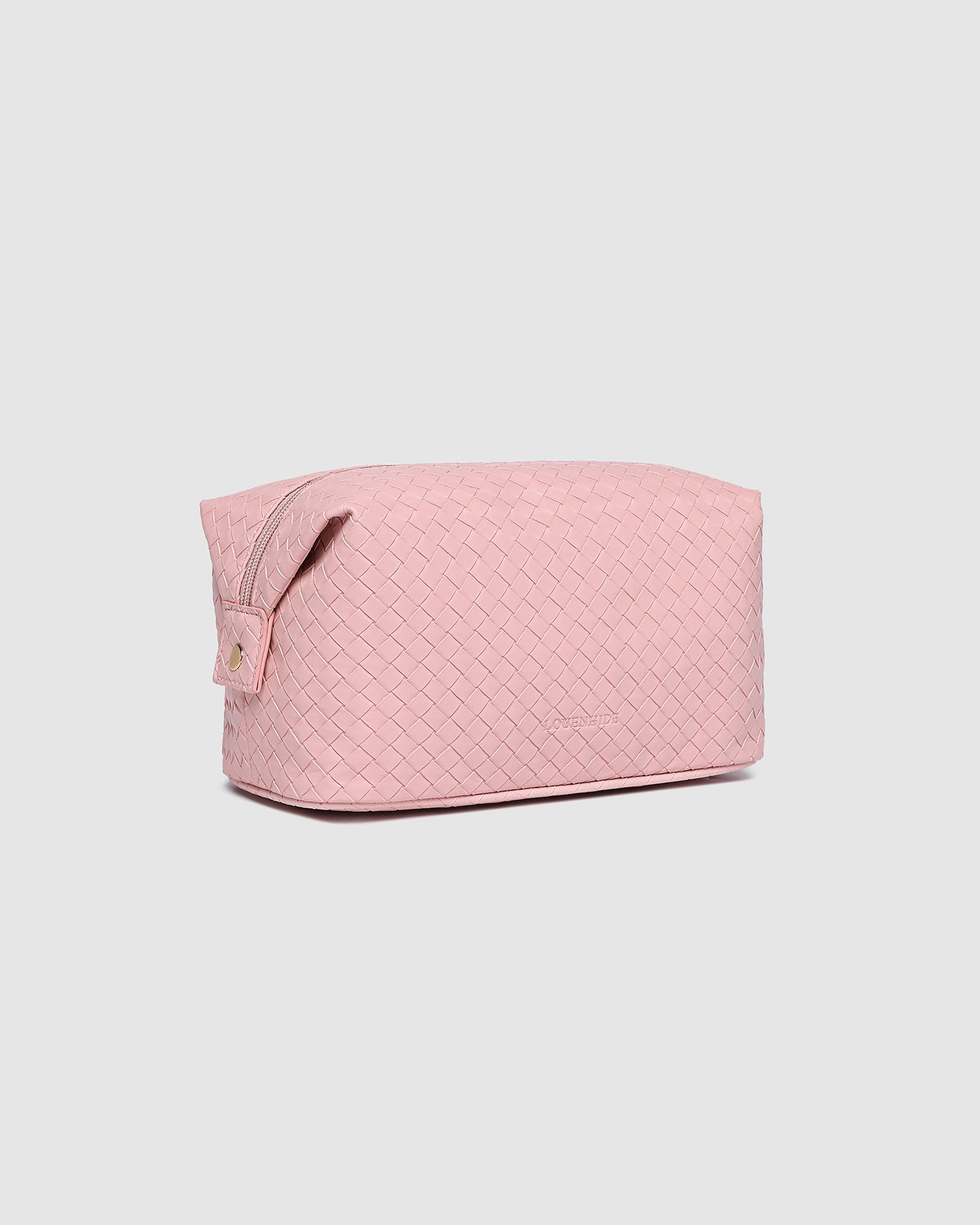 Lucinda Woven Cosmetic Case - Pink