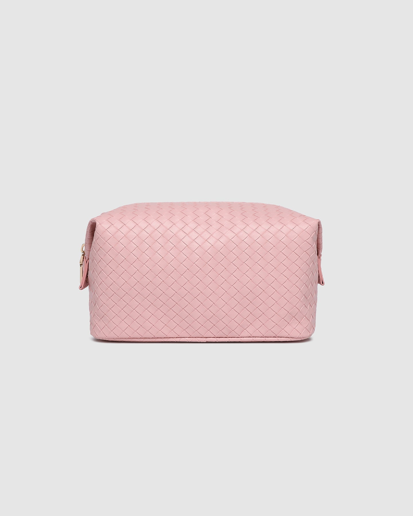Lucinda Woven Cosmetic Case - Pink