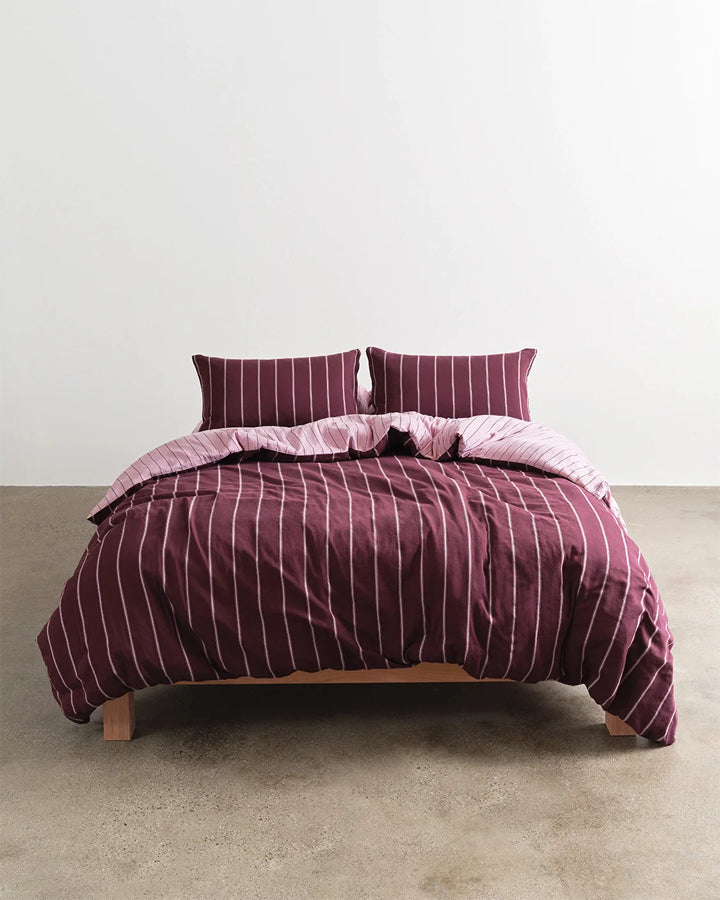 King Quilt Cover - Mulberry/Aster