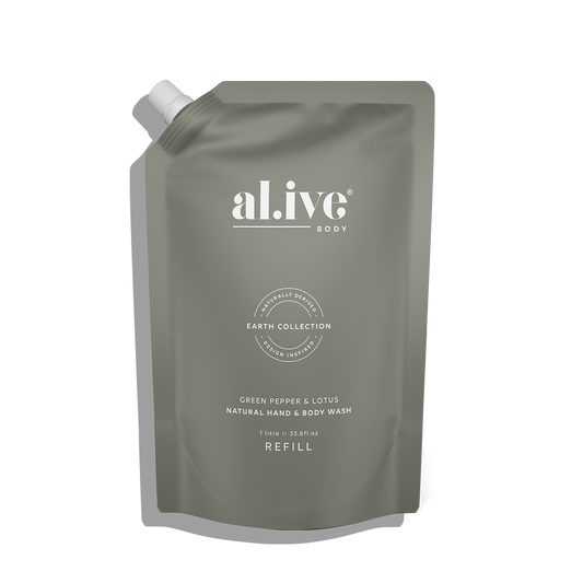 1 Ltr Wash Refill - Green Pepper & Lotus