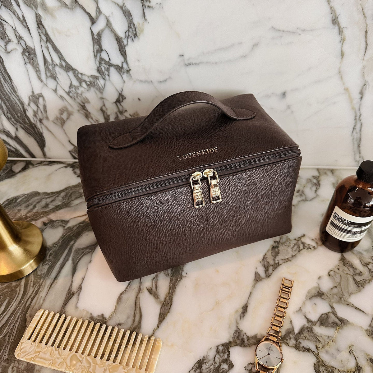 Orion Cosmetic Case - Chocolate