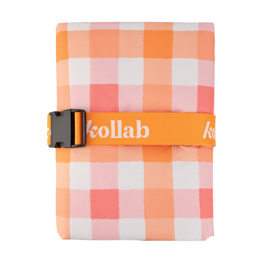 Picnic Mat - Watermelon Peach Check
