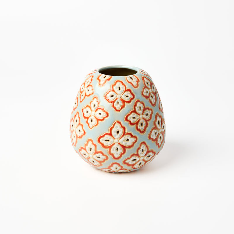 Pollen Vase - Blue Paisley