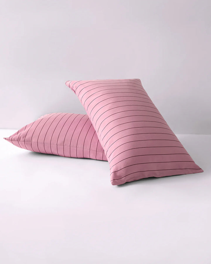 Pillowcase Pair - Aster Pinstripe