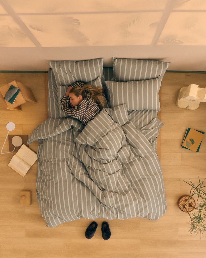 King Quilt Cover - Sage Stone
