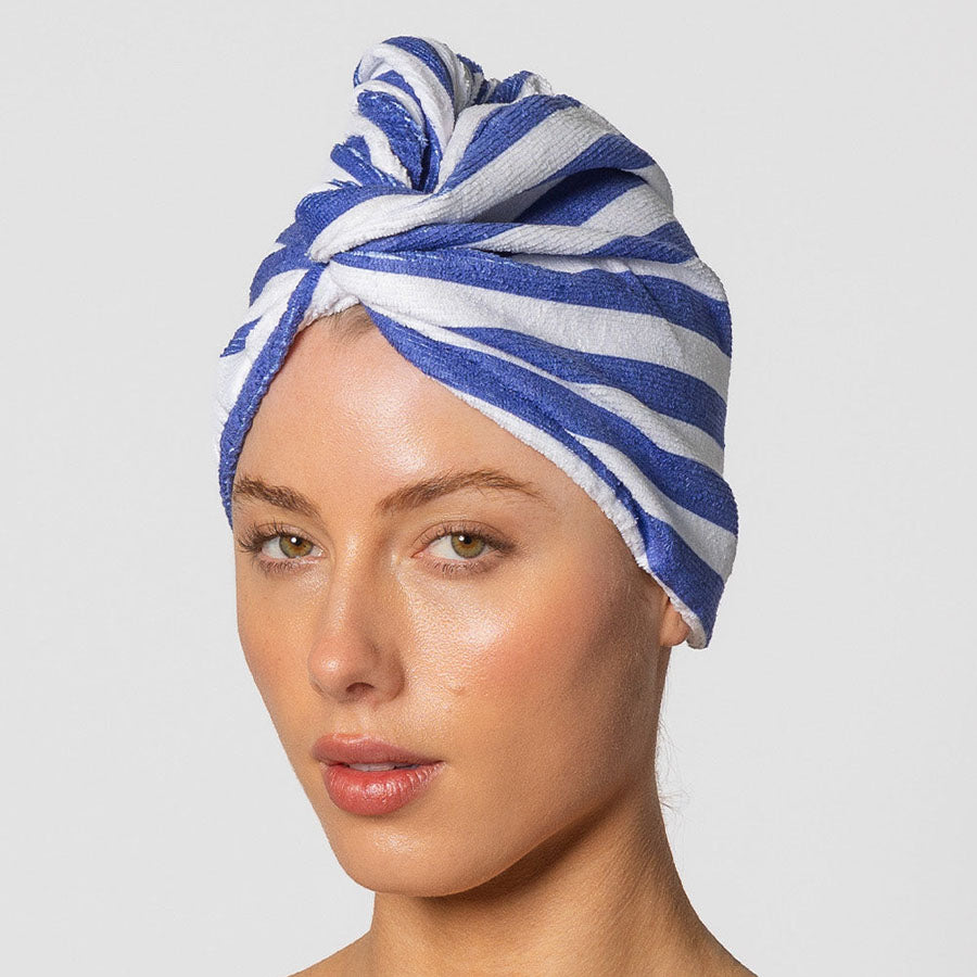 Riva Hair Towel Wrap - Fontelina Stripe