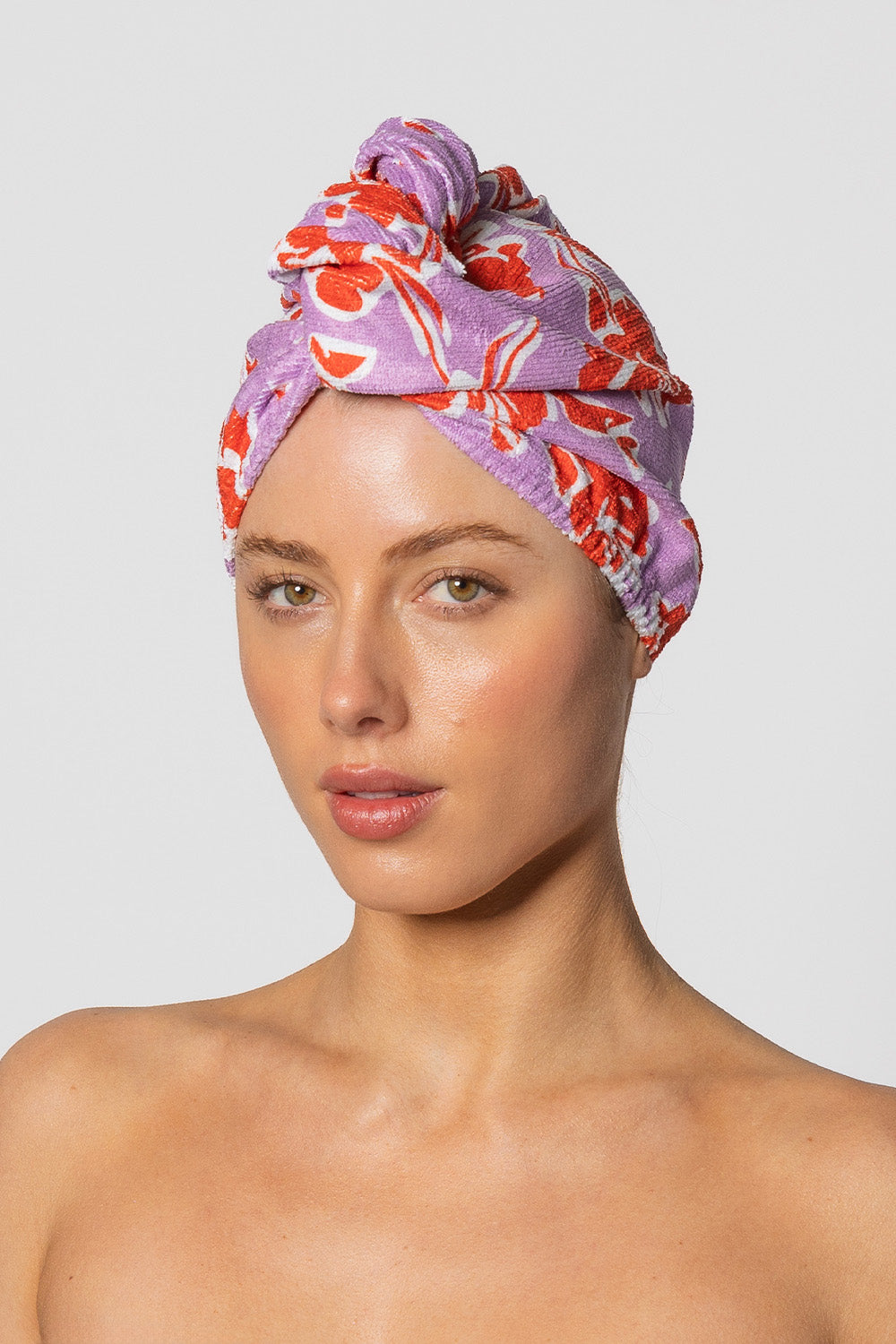 Riva Hair Towel Wrap - Hibiscus