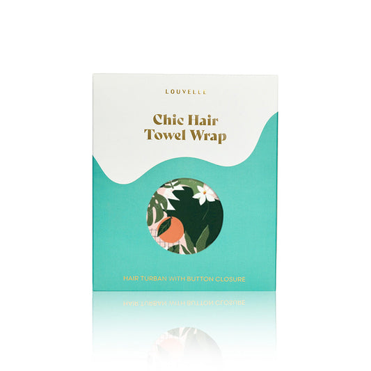 Riva Hair Towel Wrap - Peach Bellini