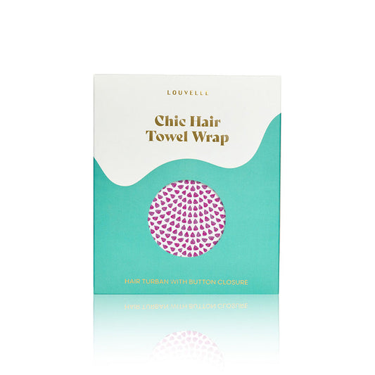 Riva Hair Towel Wrap - Pink Dot