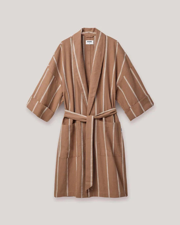 Cotton Ramie Robe - Hazlenut