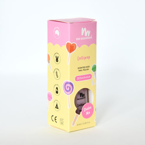 Scented Water-Based Kids Nail Polish - Lollipop/Candy Ice Pink