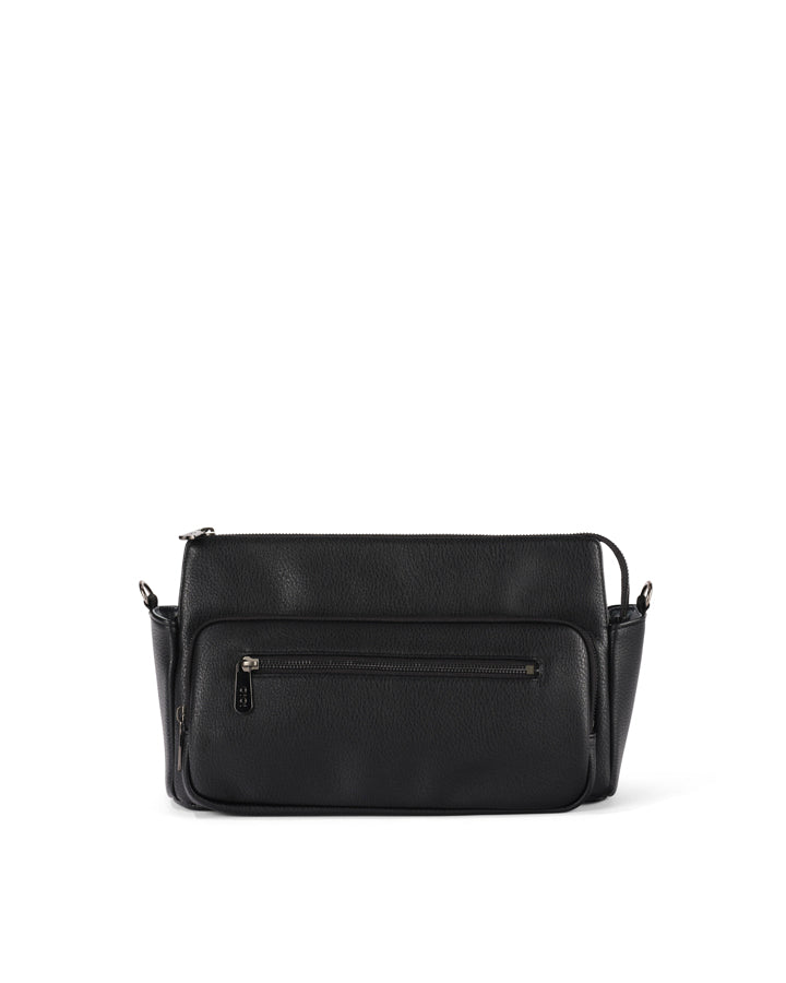Multitasker Pram Caddy 2.0 - Black Vegan Leather
