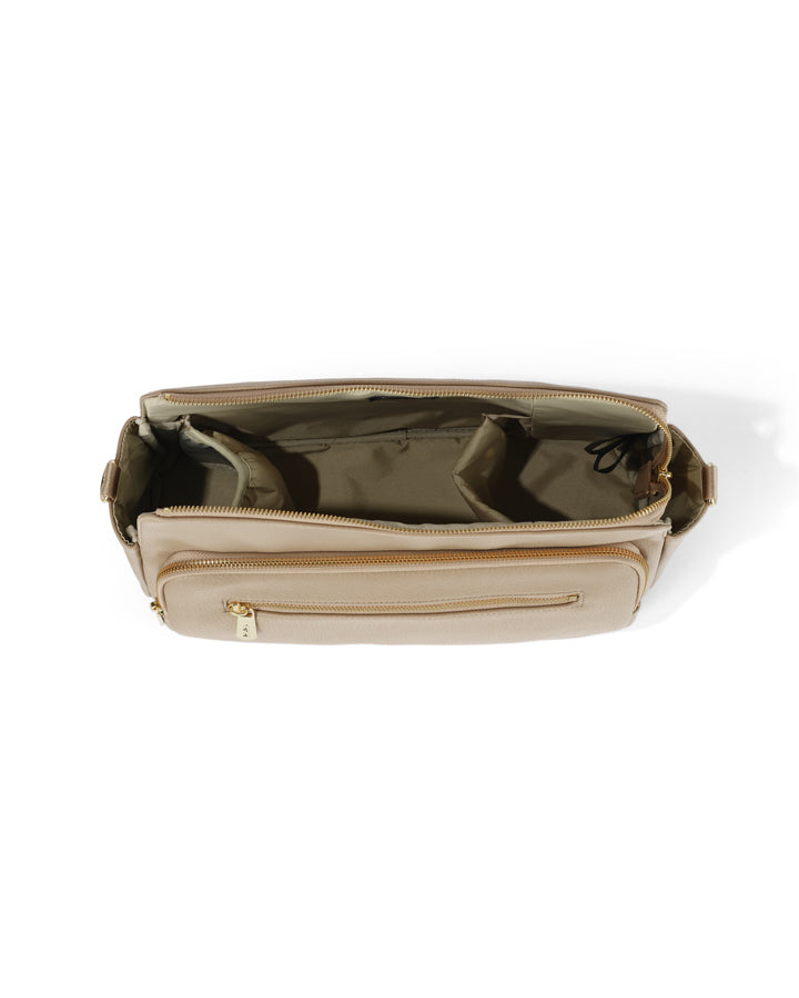 Multitasker Pram Caddy 2.0 - Oat Vegan Leather
