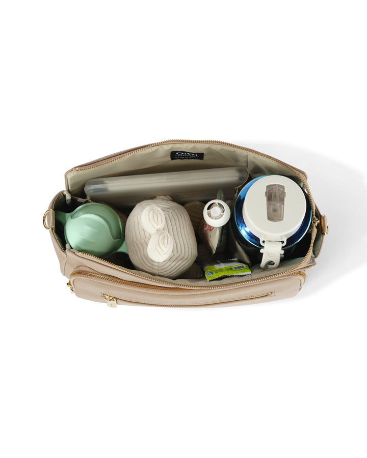 Multitasker Pram Caddy 2.0 - Oat Vegan Leather