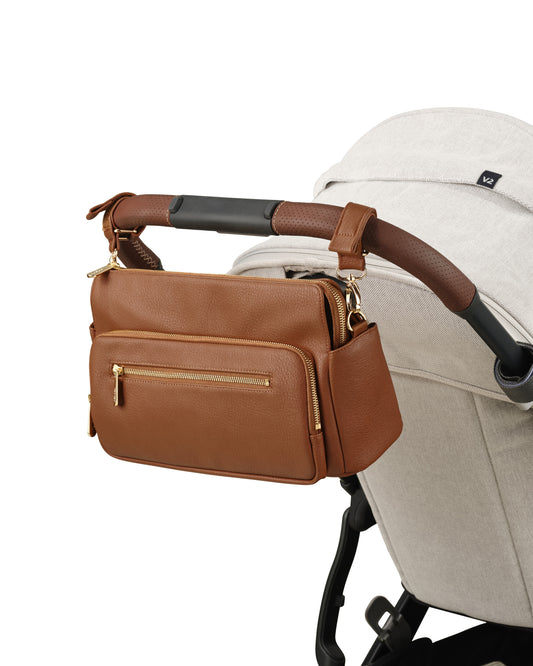Multitasker Pram Caddy - Chestnut Brown