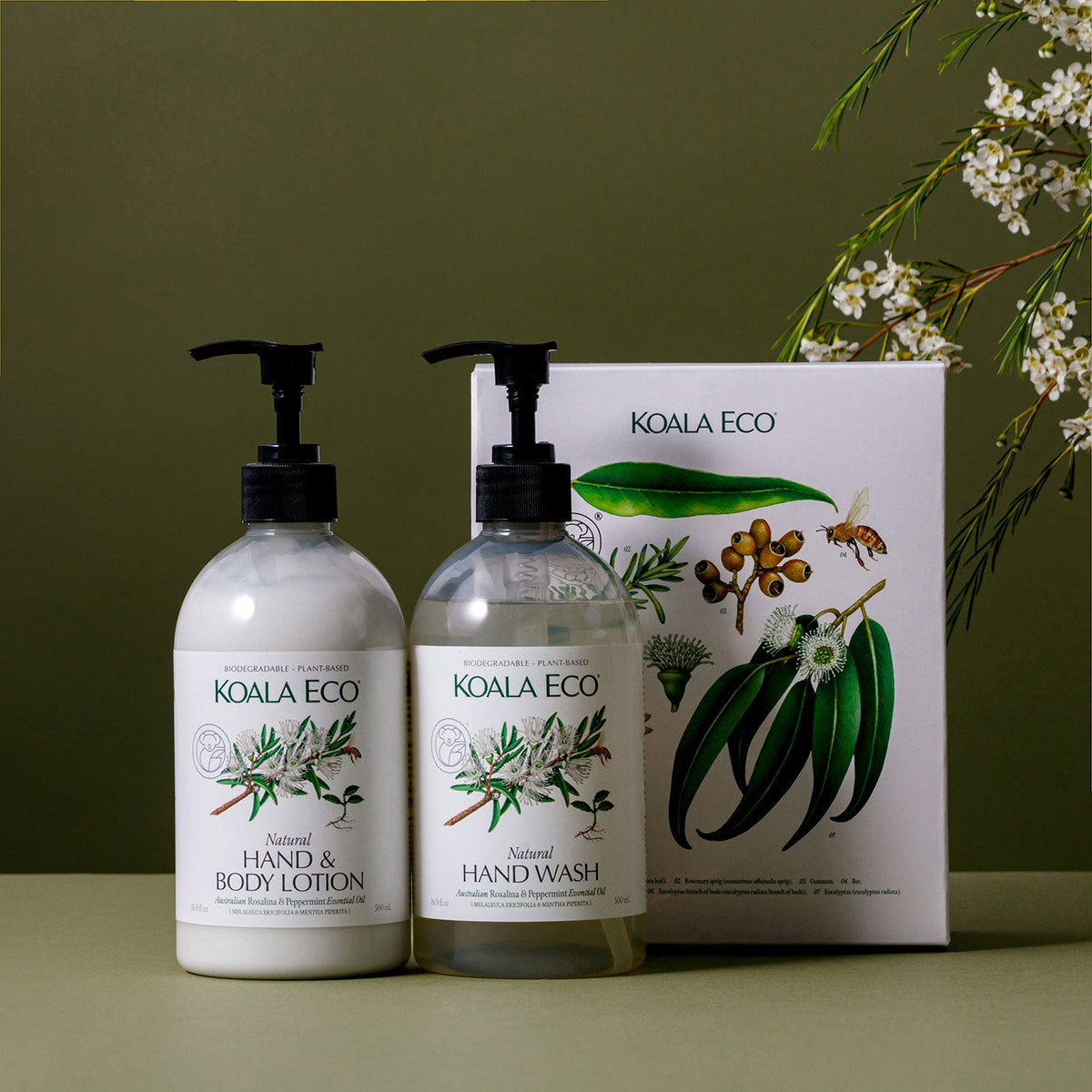 Terra Botanica Wash & Lotion Duo - Rosalina and Peppermint