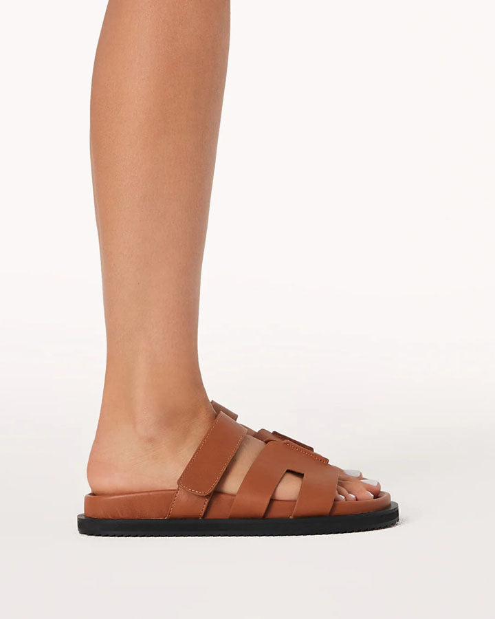 Theon Slide Sandals - Tan