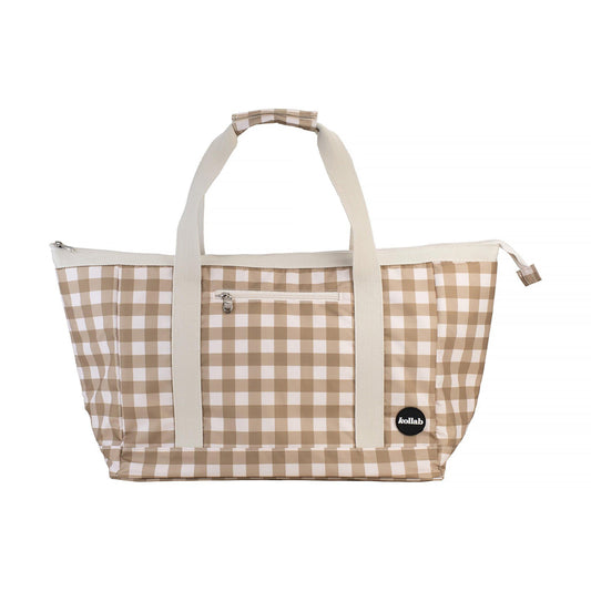 Tote Bag - Olive Check