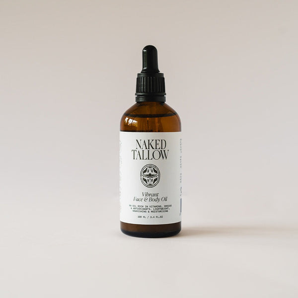 Naked Tallow Vibrant Face + Body Oil - 100mL